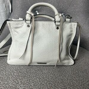 White Rebecca Minkoff mini Regan bag